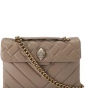 Kurt Geiger Taupe Quilted Shoulder Bag